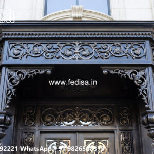 Modern Iron Grill Design for House Elevation No-2047