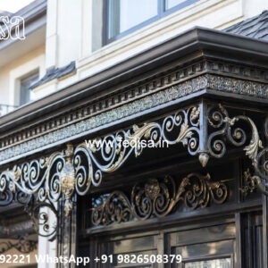 House Elevation Iron Design with Decorative Panels No-2051