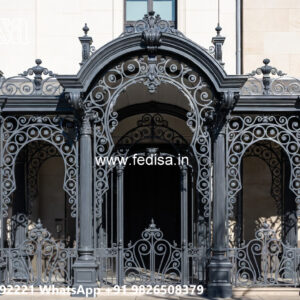 Attractive House Elevation Iron Work Patterns No-2063