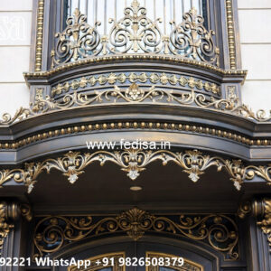 Luxury House Elevation Iron Art Ideas No-2071