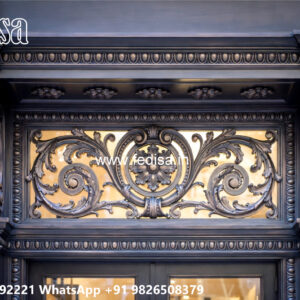 Decorative Iron Pattern House Elevation Design No-2099