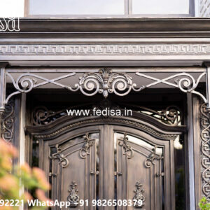 House Elevation Iron Design with Stylish Outdoor Structure No-2148