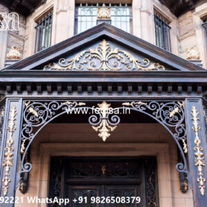 Contemporary Iron Exterior House Front Design No-2156