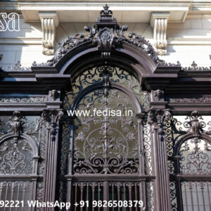 Decorative Iron Front House Elevation Inspirations No-2170