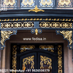 Attractive Exterior Iron Design for House Elevation No. 2210