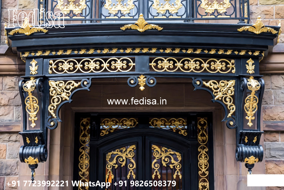 Attractive Exterior Iron Design for House Elevation No. 2210