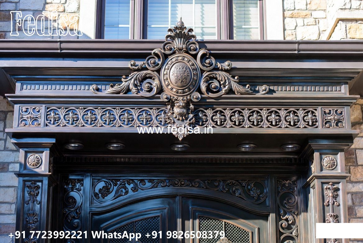 House Elevation Iron Design with Elegant Structural Patterns No-2212