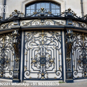 Luxury House Elevation Iron Feature Wall Ideas No-2213