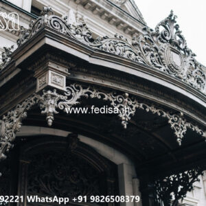 Decorative Iron Balcony Design for House Elevation No-2220