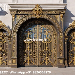 Decorative Iron Front Wall House Elevation Design No-2235