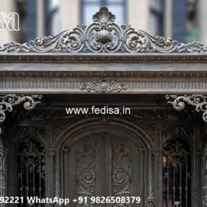 Contemporary Iron Elevation Concepts for Luxury Villas No-2238