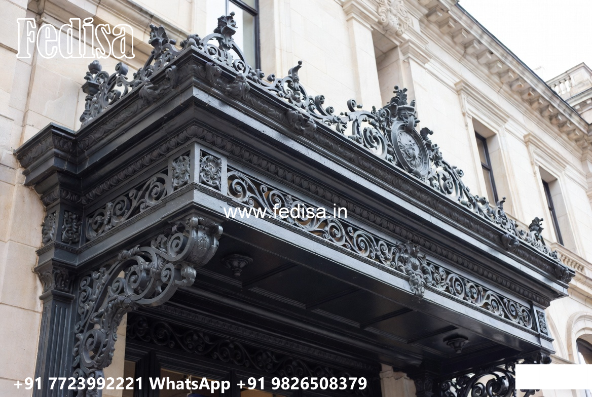 House Elevation Iron Design with Elegant Outdoor Patterns No-2239