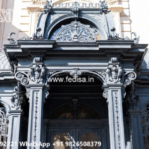 House Elevation Iron Design with Stylish Luxury Architecture No-2242