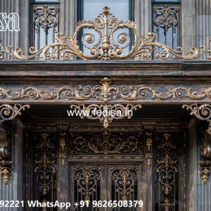 Luxury Modern House Elevation Iron Framework No-2249
