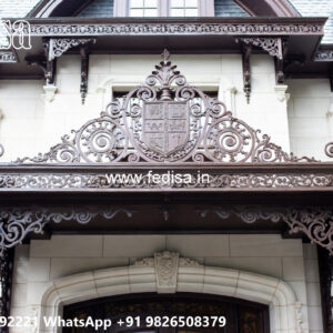 Decorative Iron Exterior House Elevation Inspirations No-2255