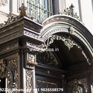 House Elevation Iron Design with Elegant Decorative Cladding No-2291