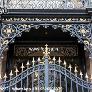Modern House Elevation Iron Decorative Architecture No-2297