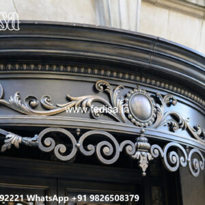 House Elevation Iron Design with Contemporary Decorative Panels No-2305