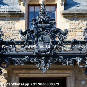 House Elevation Iron Design with Stylish Balcony Framework No-2308