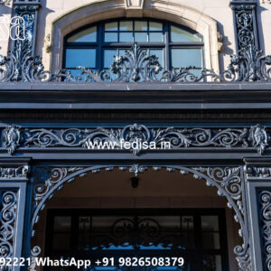 House Elevation Iron Design with Stylish Luxury Detailing No-2341