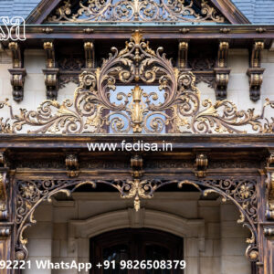 House Elevation Iron Design with Contemporary Front Style No-2351