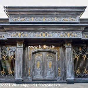 House Elevation Iron Design with Elegant Exterior Patterns No-2361