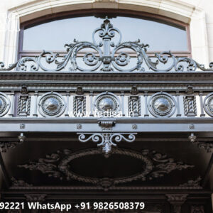 Luxury Modern House Elevation Iron Art No-2375