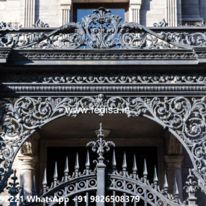 House Elevation Iron Design with Contemporary Metal Appeal No-2385