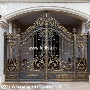 House Elevation Iron Design with Premium Outdoor Detailing No-2394