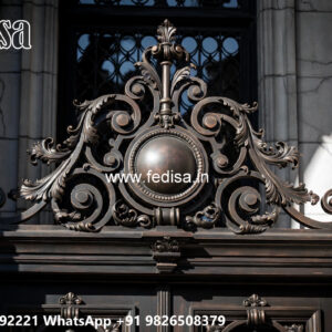 House Elevation Iron Design with Elegant Decorative Roofing No-2426