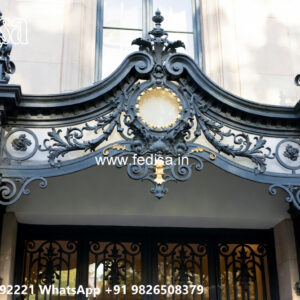 House Elevation Iron Design with Stylish Front Patterns No-2431