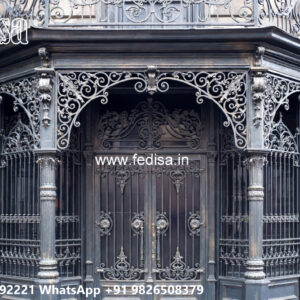 Decorative Exterior Iron House Wall Concepts No-2449