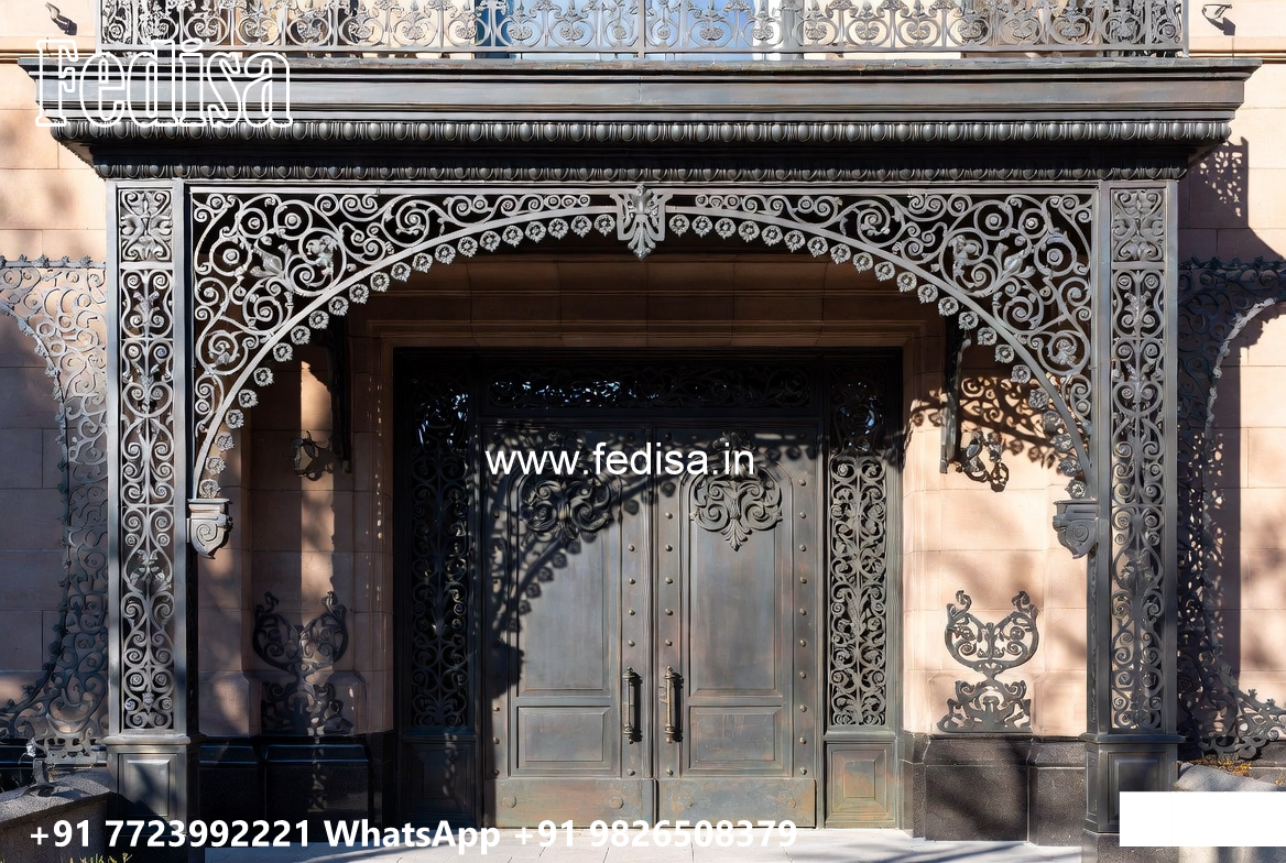House Elevation Iron Design with Stylish Artistic Appeal No-2456