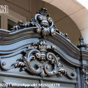 Decorative Iron Exterior House Front Inspirations No-2464