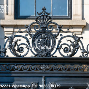 House Elevation Iron Design with Contemporary Artistic Style No-2474