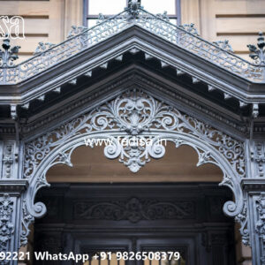 House Elevation Iron Design with Stylish Architectural Finish No-2492
