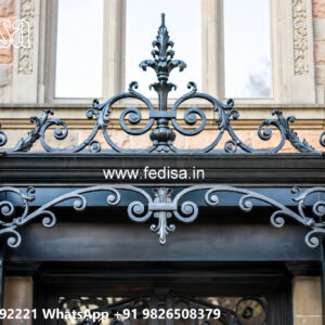 Modern Villa Elevation Iron Grill Design No-2509