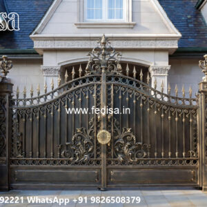 Modern Iron Facade Design for Villas No-2514