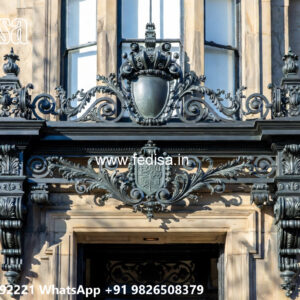 Premium Villa Elevation Iron Front Design No-2529