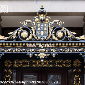 Luxury Villa Elevation Iron Art Design No-2533