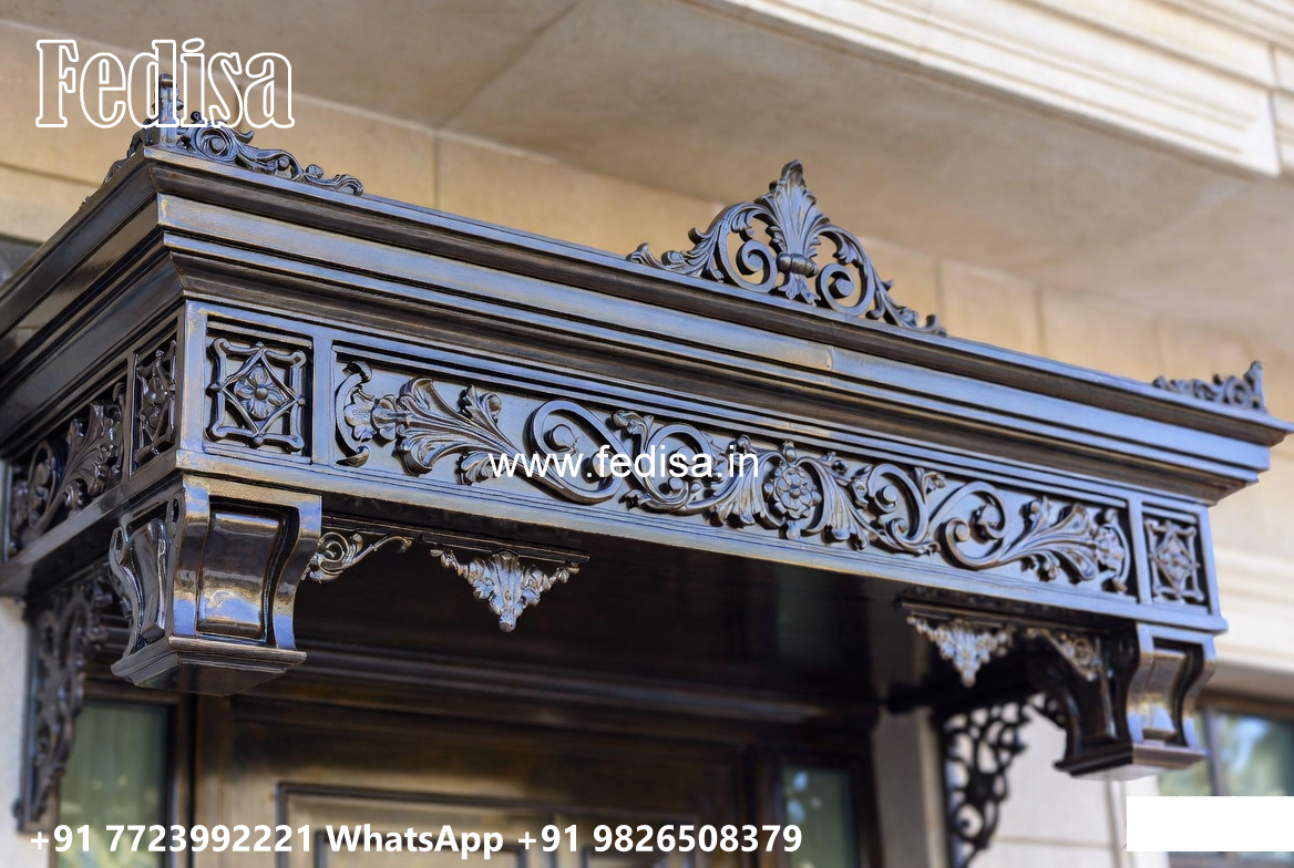 Modern Villa Elevation Iron Roofing Design No-2539