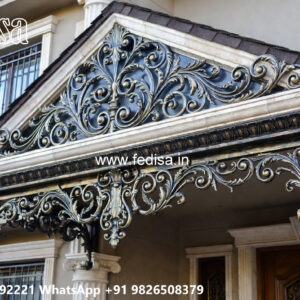 Villa Elevation Iron Design with Artistic Exterior Style No-2541