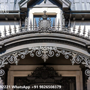 Contemporary Villa Exterior Iron Patterns No-2549