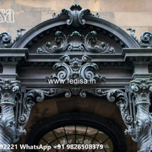 Villa Elevation Iron Design with Elegant Front Style No-2552
