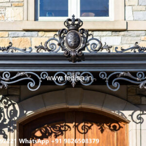 Villa Elevation Iron Design with Contemporary Metal Appeal No-2559