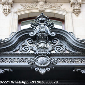 Villa Elevation Iron Design with Contemporary Exterior Patterns No-2611