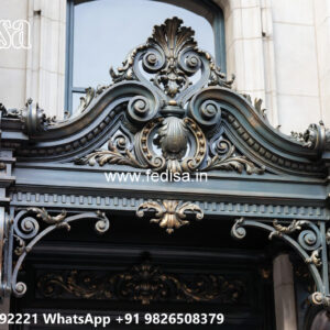 Premium Villa Front Iron Structural Design No-2639