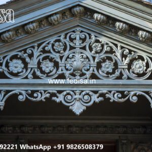 Villa Elevation Iron Design with Elegant Front Concepts No-2641