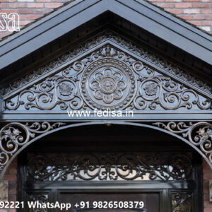 Decorative Iron Balcony Concepts for Villa Front No-2666