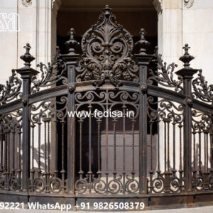 Villa Elevation Iron Design with Artistic Outdoor Beauty No-2672